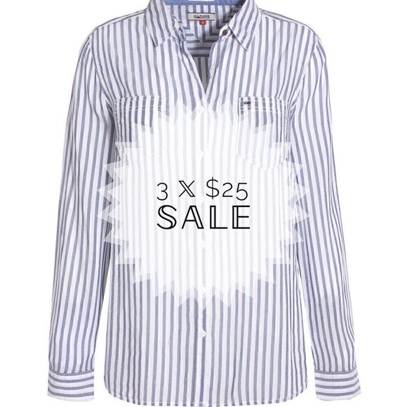 3/$25 TOMMY HILFIGER BUTTON DOWN SHIRT SIZE 8 - Picture 1 of 9